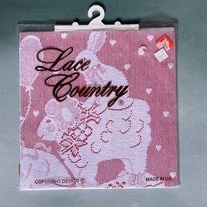 Vintage White Lace Country Easter Lace  27” by 36”